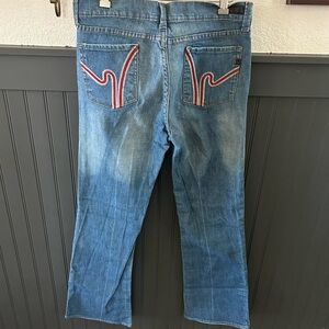 Citizens of humanity vintage bootcut Wimbledon Denim with red Stitching